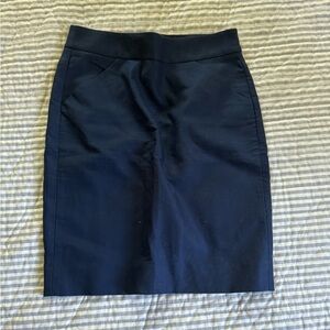 Jcrew blue pencil skirt